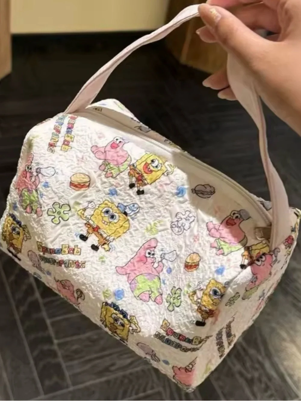 SpongeBob SquarePants White Quilted Carry Bag